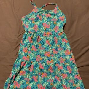 Cat and Jack tropical print dress. (size 10/12)